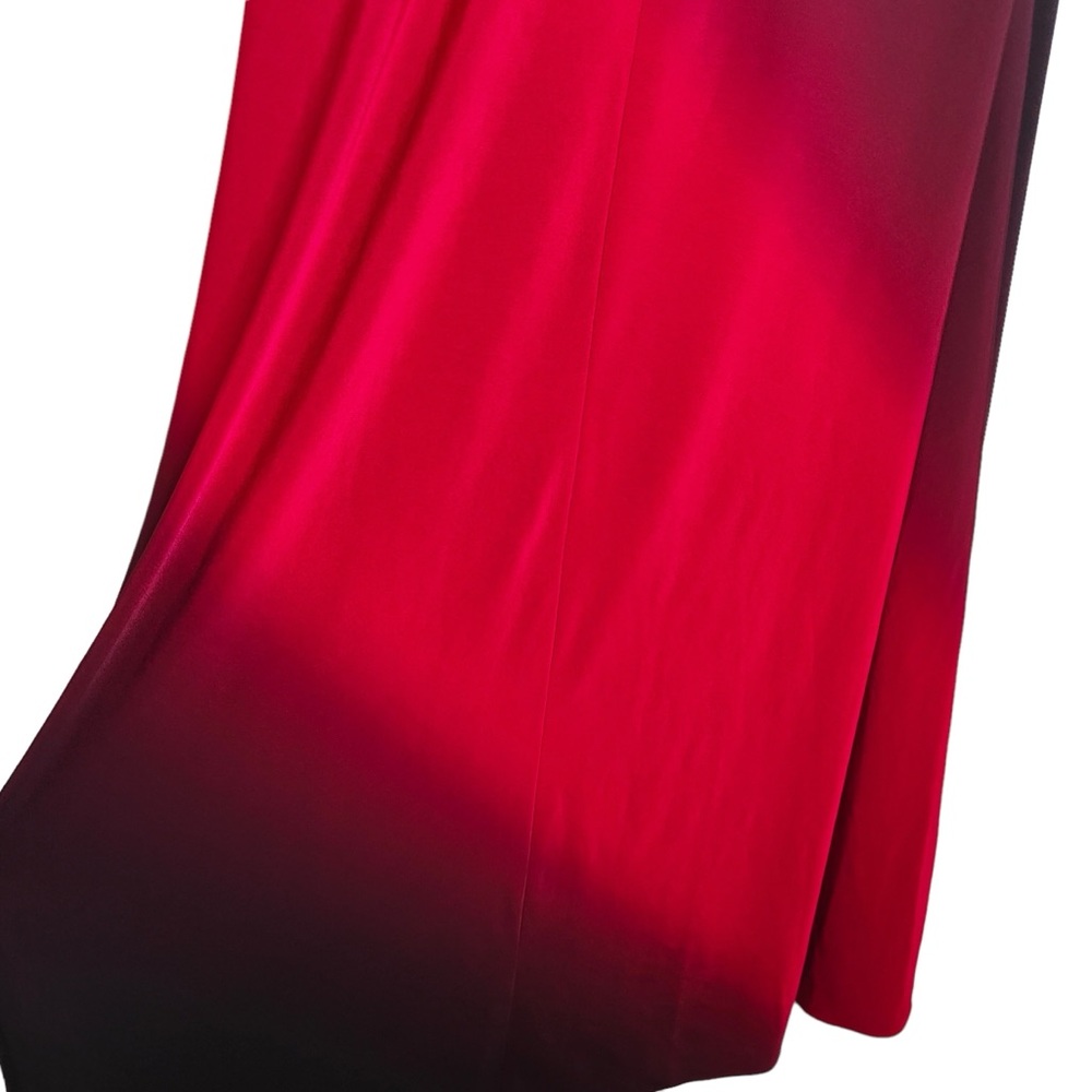 Vintage Happy Joe’s Size Small Black Red Ombré Maxi Evening Formal Gown Dress - Picture 6 of 10